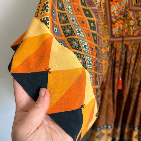 Anthropologie Tanvi Kedia Embellished Tassel Sumana Dress Size S - Picture 4 of 10